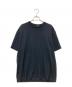 ISSEY MIYAKE MEN（イッセイミヤケメン）の古着「ジャガードストライプTシャツ」｜ブラック