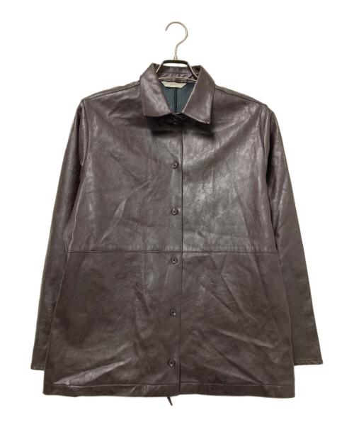 OHOTORO（オオトロ）OHOTORO (オオトロ) フェイクレザージャケット ブラウン サイズ:下記参照の古着・服飾アイテム