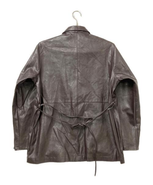 OHOTORO（オオトロ）OHOTORO (オオトロ) フェイクレザージャケット ブラウン サイズ:下記参照の古着・服飾アイテム