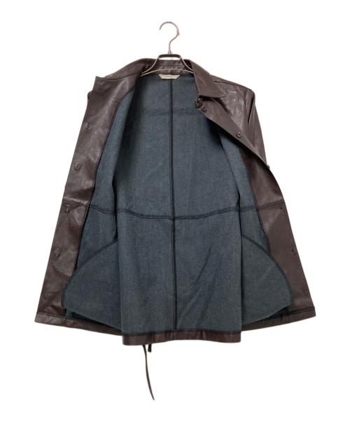 OHOTORO（オオトロ）OHOTORO (オオトロ) フェイクレザージャケット ブラウン サイズ:下記参照の古着・服飾アイテム