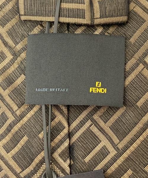 FENDI（フェンディ）FENDI (フェンディ) ズッカ柄ネクタイ グレー サイズ:下記参照の古着・服飾アイテム