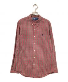 RALPH LAUREN（ラルフローレン）の古着「チェックBDシャツ」｜レッド