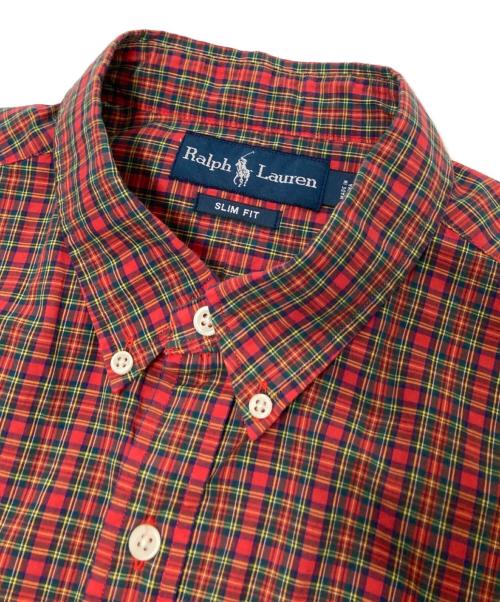 RALPH LAUREN（ラルフローレン）RALPH LAUREN (ラルフローレン) チェックBDシャツ レッド サイズ:Lの古着・服飾アイテム
