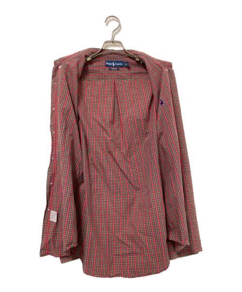 RALPH LAUREN（ラルフローレン）RALPH LAUREN (ラルフローレン) チェックBDシャツ レッド サイズ:Lの古着・服飾アイテム