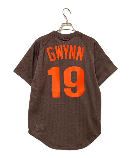 MITCHELL & NESS（ミッチェルアンドネス）MITCHELL & NESS (ミッチェルアンドネス) メッシュカットソー ブラウン サイズ:40（M） 未使用品の古着・服飾アイテム