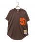 MITCHELL & NESS（ミッチェルアンドネス）の古着「メッシュカットソー」｜ブラウン