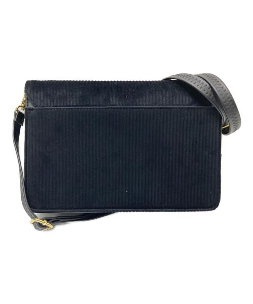 U.S POLO ASSN（ユーエスポロアッスン）U.S POLO ASSN (ユーエスポロアッスン) コーデュロイショルダーバッグ ブラック サイズ:下記参照 未使用品の古着・服飾アイテム