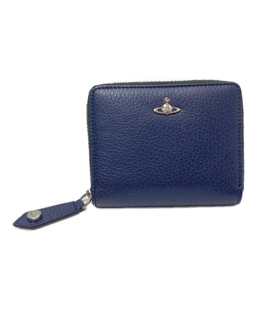 Vivienne Westwood（ヴィヴィアンウエストウッド）Vivienne Westwood (ヴィヴィアンウエストウッド) SMALL ZIP WALLET MILANO ネイビー サイズ:下記参照の古着・服飾アイテム