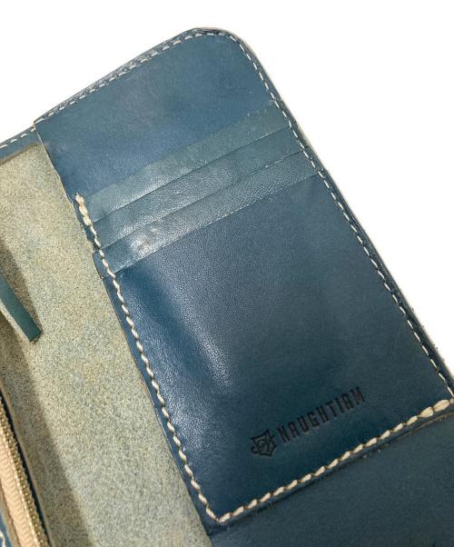 NAUGHTIAM（ノーティアム）NAUGHTIAM (ノーティアム) レザーウォレット グリーン サイズ:下記参照の古着・服飾アイテム