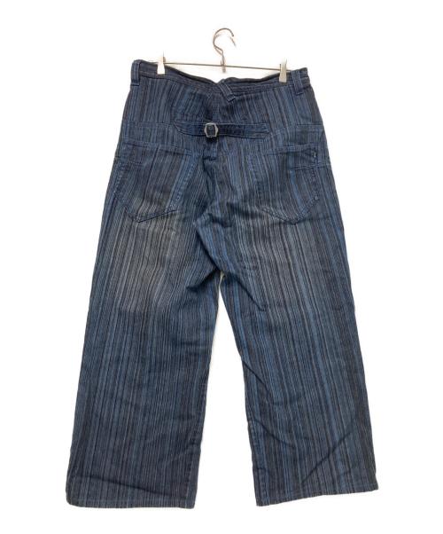 AIR WALK（エアウォーク）AIR WALK (エアウォーク) シンチバッグストライプデニムパンツ インディゴ サイズ:86cmの古着・服飾アイテム