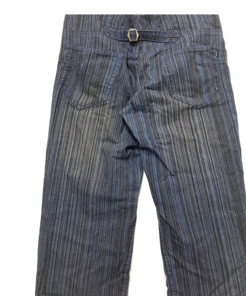 AIR WALK（エアウォーク）AIR WALK (エアウォーク) シンチバッグストライプデニムパンツ インディゴ サイズ:86cmの古着・服飾アイテム