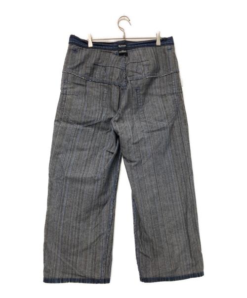 AIR WALK（エアウォーク）AIR WALK (エアウォーク) シンチバッグストライプデニムパンツ インディゴ サイズ:86cmの古着・服飾アイテム