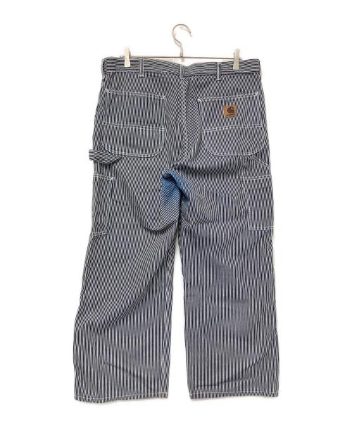 CarHartt（カーハート）CarHartt (カーハート) ヒッコリーペインターパンツ インディゴ×ホワイト サイズ:XLの古着・服飾アイテム