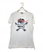 Vivienne Westwood manヴィヴィアン ウェストウッド マン）の古着「スカルプリントTシャツ」｜ホワイト