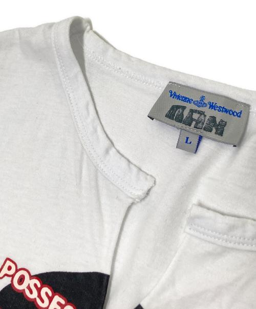 Vivienne Westwood man（ヴィヴィアン ウェストウッド マン）Vivienne Westwood man (ヴィヴィアン ウェストウッド マン) スカルプリントTシャツ ホワイト サイズ:Lの古着・服飾アイテム