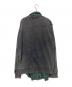 DROPDEAD (ドロップデッド) シャツレイヤードスウェット グリーン×グレー サイズ:M：4500円
