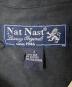 中古・古着 NATNAST (ナットナスト) シルクシャツ ブラック×ベージュ サイズ:L：5000円