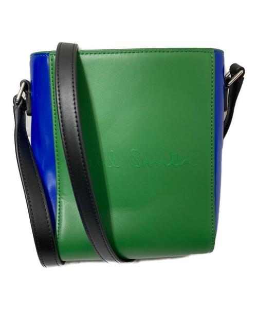 PAUL SMITH（ポールスミス）PAUL SMITH (ポールスミス) ミニショルダーバッグ グリーン×ブラック サイズ:下記参照の古着・服飾アイテム