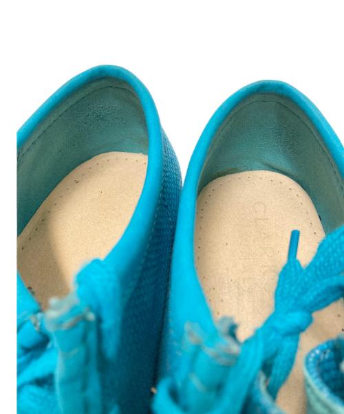 CLARKS（クラークス）CLARKS (クラークス) ワラビーシューズ グリーン×ベージュ サイズ:US:9 Mの古着・服飾アイテム