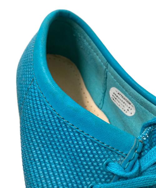 CLARKS（クラークス）CLARKS (クラークス) ワラビーシューズ グリーン×ベージュ サイズ:US:9 Mの古着・服飾アイテム