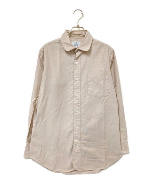 BROOKS BROTHERS（ブルックスブラザーズ）BROOKS BROTHERS (ブルックスブラザーズ) ラウンドカラーシャツ ベージュ サイズ:BB 0の古着・服飾アイテム