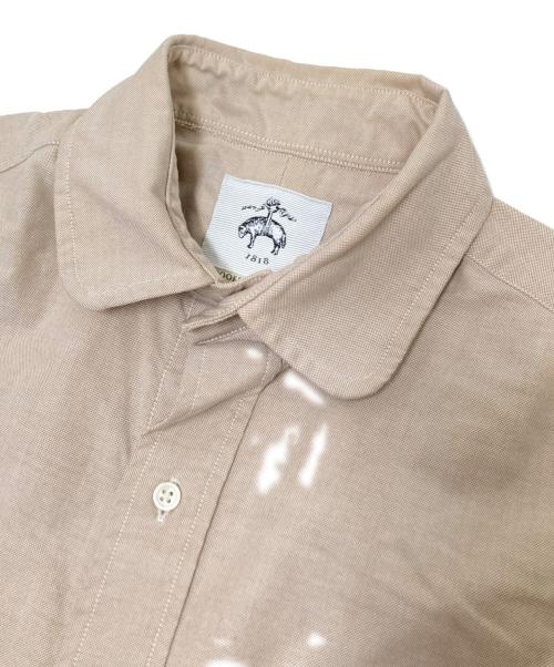 BROOKS BROTHERS（ブルックスブラザーズ）BROOKS BROTHERS (ブルックスブラザーズ) ラウンドカラーシャツ ベージュ サイズ:BB 0の古着・服飾アイテム