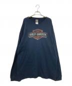 HARLEY-DAVIDSONハーレーダビッドソン）の古着「ロングスリーブプリントTシャツ」｜ブラック