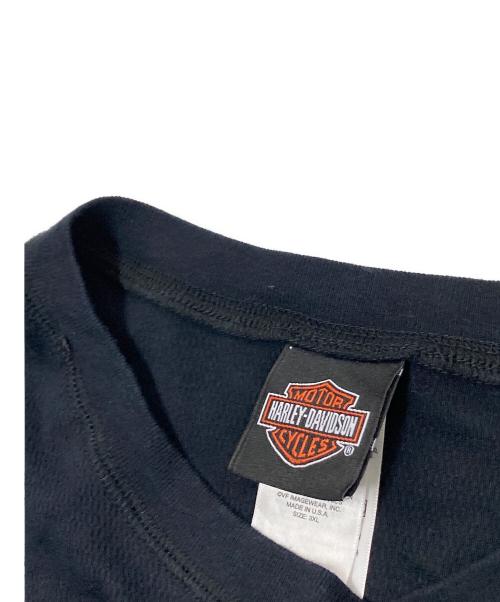 HARLEY-DAVIDSON（ハーレーダビッドソン）HARLEY-DAVIDSON (ハーレーダビッドソン) ロングスリーブプリントTシャツ ブラック サイズ:3XLの古着・服飾アイテム