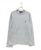 POLO RALPH LAURENポロ・ラルフローレン）の古着「ボーダーTシャツ」｜グレー×ホワイト