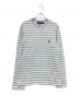 POLO RALPH LAUREN（ポロ・ラルフローレン）の古着「ボーダーTシャツ」｜グレー×ホワイト