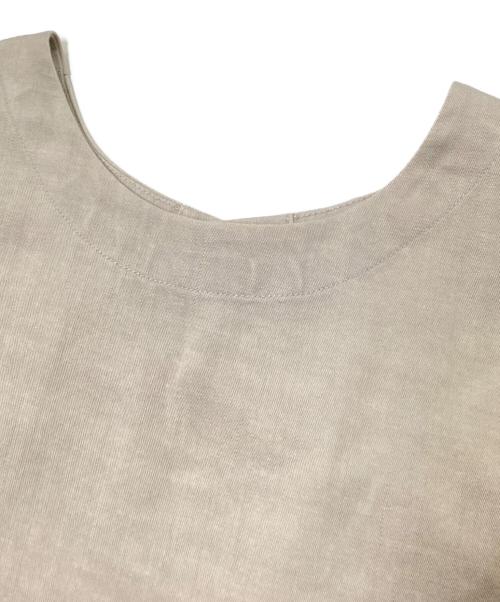 BEARDSLEY（ビアズリー）BEARDSLEY (ビアズリー) ショートベスト ベージュの古着・服飾アイテム