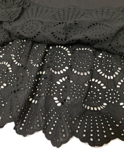 BEARDSLEY（ビアズリー）BEARDSLEY (ビアズリー) レースポンチョブラウス ブラック サイズ:FREEの古着・服飾アイテム