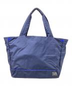 PORTER GIRLポーターガール）の古着「MOUSSE TOTE BAG(M)」｜ネイビー