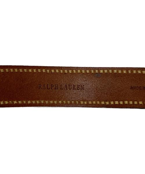 RALPH LAUREN（ラルフローレン）RALPH LAUREN (ラルフローレン) ウエスタンレザーベルト ブラウン サイズ:下記参照の古着・服飾アイテム