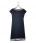 LEONARD FASHION (レオナールファッション) コットンストレッチワンピース ブラック サイズ:M：18000円