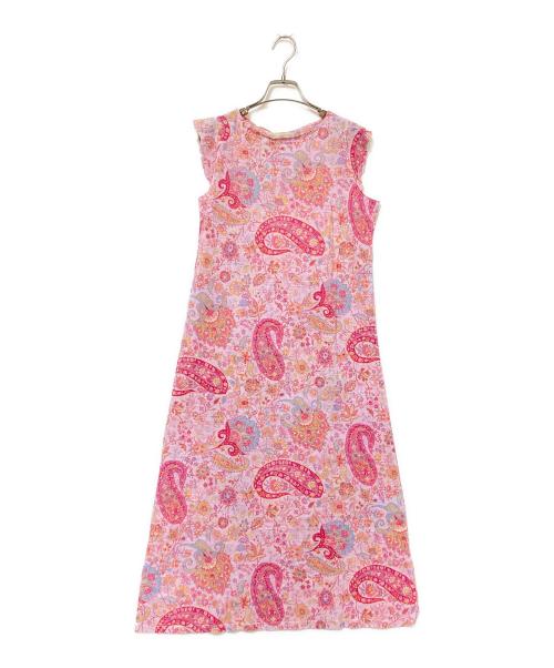 ETRO（エトロ）ETRO (エトロ) ペイズリー柄ノースリーブカットソーワンピース ピンク サイズ:ML 未使用品の古着・服飾アイテム