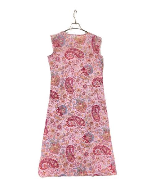 ETRO（エトロ）ETRO (エトロ) ペイズリー柄ノースリーブカットソーワンピース ピンク サイズ:ML 未使用品の古着・服飾アイテム