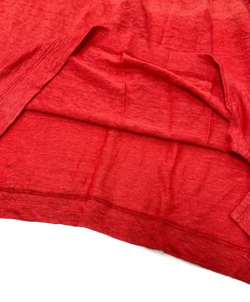 Cruciani（クルチアーニ）Cruciani (クルチアーニ) リネンポロシャツ レッド サイズ:46の古着・服飾アイテム
