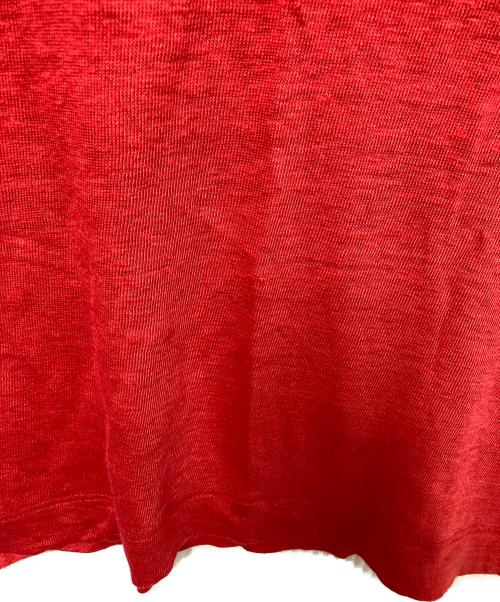 Cruciani（クルチアーニ）Cruciani (クルチアーニ) リネンポロシャツ レッド サイズ:46の古着・服飾アイテム