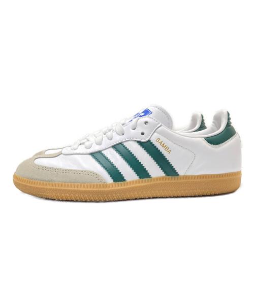adidas（アディダス）adidas (アディダス) ローカットスニーカー グリーン×ホワイト サイズ:23.5cmの古着・服飾アイテム