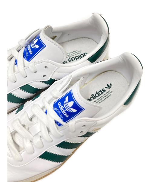 adidas（アディダス）adidas (アディダス) ローカットスニーカー グリーン×ホワイト サイズ:23.5cmの古着・服飾アイテム