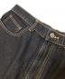中古・古着 centimeter (センチメーター) 刺繍パッチワイドデニムパンツ ブラック サイズ:XL：4000円