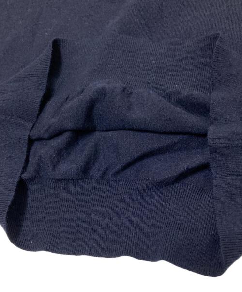 POLO RALPH LAUREN（ポロ・ラルフローレン）POLO RALPH LAUREN (ポロ・ラルフローレン) ロゴ刺繍ニット ネイビー サイズ:Mの古着・服飾アイテム