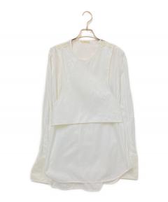 中古・古着通販】sacai (サカイ) バックプリーツシャツ ホワイト