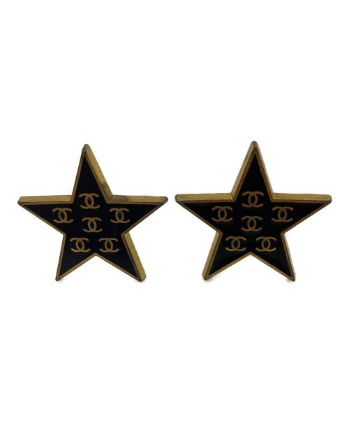 CHANEL（シャネル）CHANEL (シャネル) ココマークスターイヤリング ブラックの古着・服飾アイテム