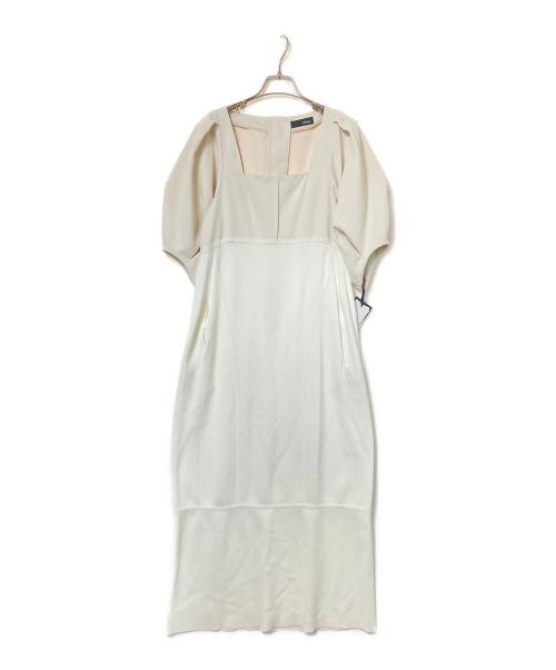 styling/（スタイリング）styling/ (スタイリング) パフスリーブワンピース ベージュ サイズ:1 未使用品の古着・服飾アイテム
