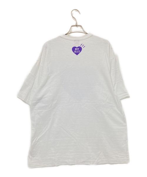 HUMAN MADE（ヒューマンメイド）HUMAN MADE (ヒューマンメイド) プリントTシャツ ホワイト×パープル サイズ:2XLの古着・服飾アイテム