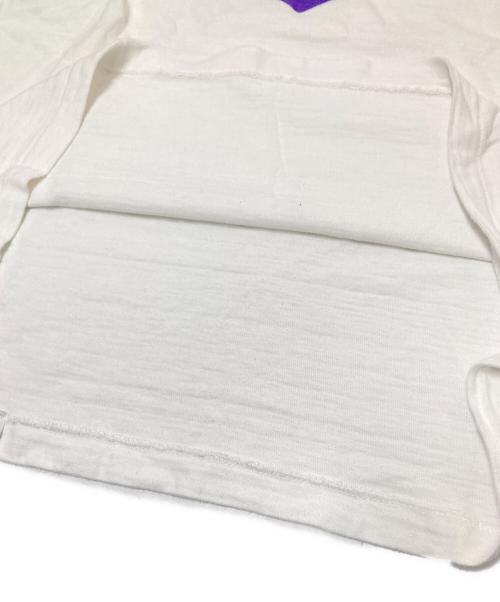 HUMAN MADE（ヒューマンメイド）HUMAN MADE (ヒューマンメイド) プリントTシャツ ホワイト×パープル サイズ:2XLの古着・服飾アイテム