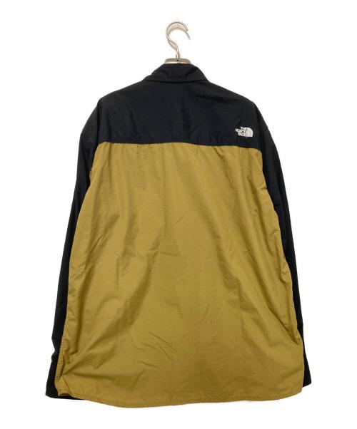 THE NORTH FACE（ザ ノース フェイス）THE NORTH FACE (ザ ノース フェイス) Nuptse Shirt ブラック×ベージュ サイズ:Lの古着・服飾アイテム