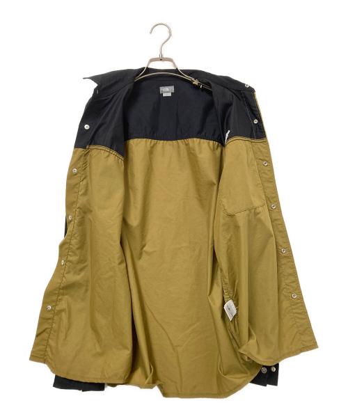 THE NORTH FACE（ザ ノース フェイス）THE NORTH FACE (ザ ノース フェイス) Nuptse Shirt ブラック×ベージュ サイズ:Lの古着・服飾アイテム